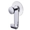 Suction Pad Hook in Chrome, Gold Finish